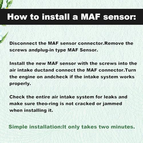 22204-21010 Mass Air Flow Sensor Compatible with Toyota 02-06 Camry 03-08 Corolla 01-10 Highlander 00-07 4Runner 99-10 Tacoma 3.4L 4.0L 01-05 RAV4 Lexus ES300/RX300 3.0L