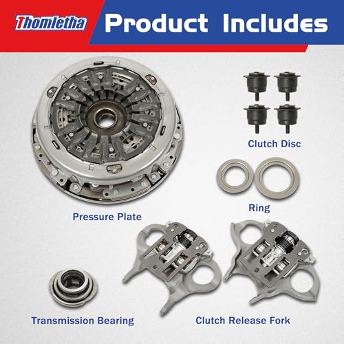 Thomletha 6DCT250 DPS6 Transmission Dual Clutch Fork Kit Replacement for Focus Fiesta 2012-2019