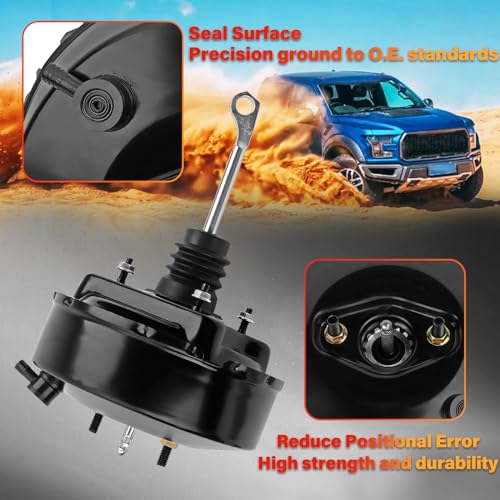 Fexhull Vacuum Power Brake Booster Fit for Jeep Wrangler 1987-1990, Fit for Jeep YJ 1987-1990 FR10-JP024, OE 83502846, 5252628, 54-74004