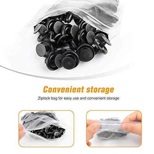 GOOACC Engine Under Cover Push-Type Retainer Lexus & Toyota Clips 90467-07201 OEM Replacement Fasteners - 40PCS