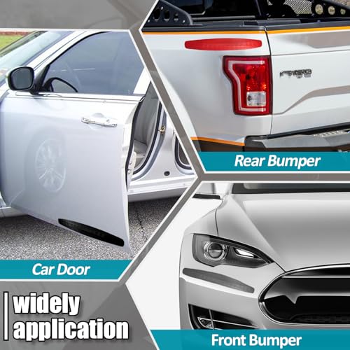 BokWin 4-Packs Black Bumper Guard Strip