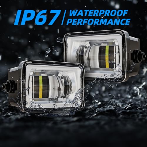 wideep Premium Dual colors LED Fog Light Assemblies For F150 2015-2020 Ford, Two-Tone White and Amber Light, For 17-19 F250/F350/F450 Super Duty, Plug and Play Anti-fog IP67 DC 12V, 2Pcs, JL3Z-7222-D
