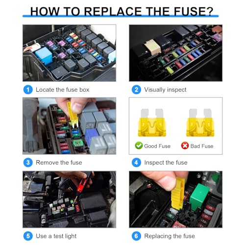 182PCS Car Fuses Assortment Kit, Professional Blade Fuses Automotive