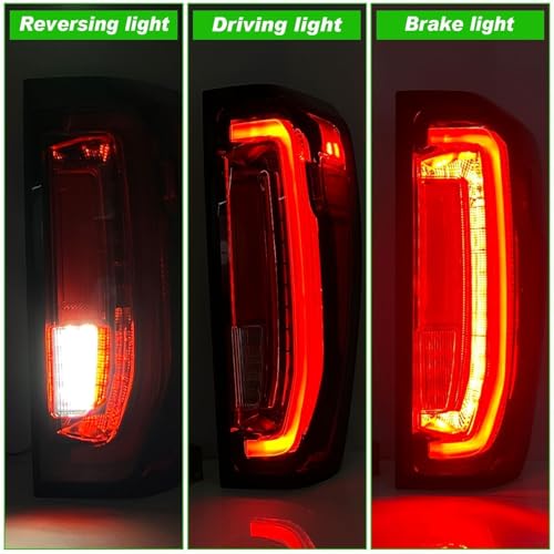 Lochnchn LED Tail Light Assembly Compatible with 2019-2025 GMC Sierra 1500/2500HD/3500HD,Right Passenger Side Taillights Rear Lamp with Brake Light Replace# 84565922 GM2801310