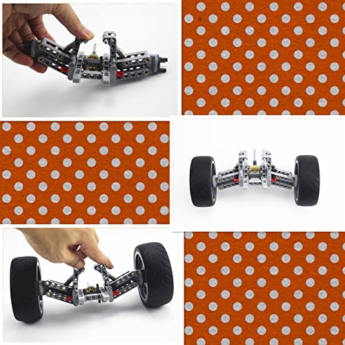 TTLYHEK Technical Car Parts Toy Off-Road Rear Suspension System Compatible with All Major Brands Building Block Technical Parts Kit DIY Accessories (78Pcs)
