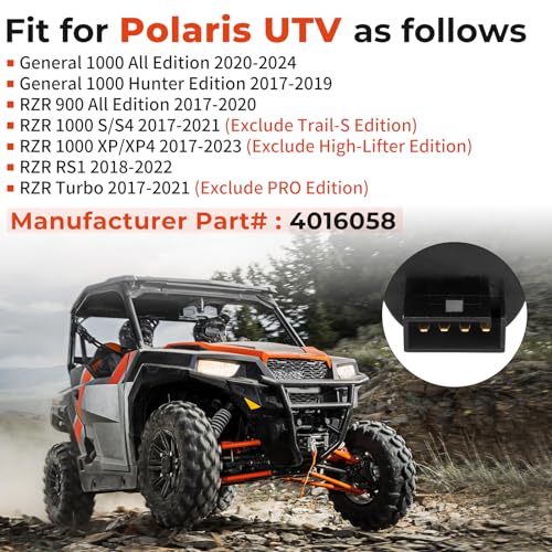 M MATI Ignition Key Switch 4 Position 4 Pin 4016058 for Polaris RZR 900 1000 RS1 Turbo General 1000