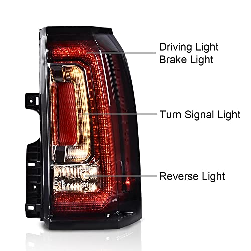 G-PLUS LED Bar Tail Lights Fit 2015-2020 GMC Yukon