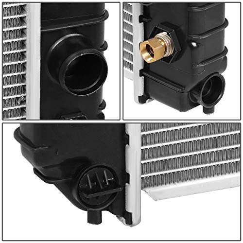 DNA Motoring OEM-RA-681 Factory Style Aluminum Cooling Radiator Compatible with 88-94 Chevy S10 Blazer / 88-93 S10 Pickup / 92-94 Jimmy, 26-1/4‘’ X 16-1/4‘’ X 1-1/4‘’