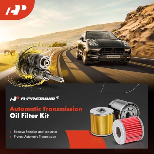 A-Premium Automatic Transmission Fluid Filter Compatible with Ford F-250 F-350 F-450 F-550 Super Duty, Excursion, LCF, E-150, E-250 E-350 E-450 Super Duty & International Harvester CF500, CF600