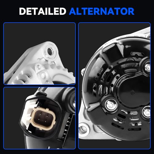 11775N New Alternator 130Amp Replacement for 2014-2017 Honda Odyssey 3.5L V6, OE#11775 31100-RV0-A11 400-52718R