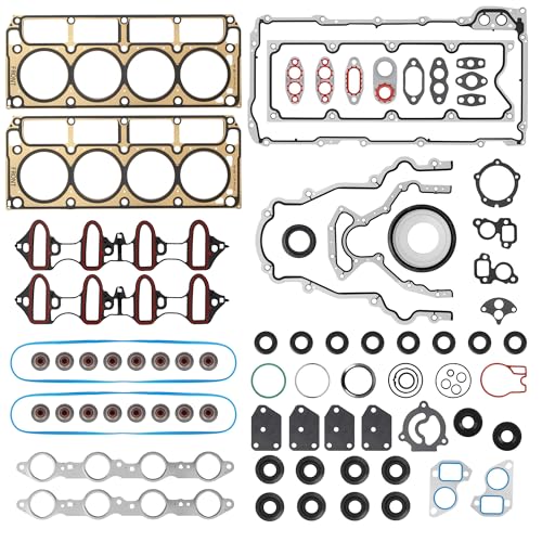 KAFKOF MLS Head Gasket Kit Compatible with 2002-2011 Chevy Silverado Tahoe Avalanche Express Suburban, GMC Sierra Savana Yukon Envoy, Buick Cadillac Isuzu 4.8L 5.3L V8. Replace CS9284 HS26191PT