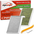 EPAuto CP681 (1107681-00-A) Premium HVAC Cabin Air Filter with Activated Carbon, Replacement for Tesla Model 3 (2017-2026), Model Y (2020-2026)