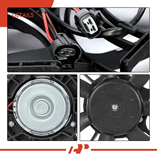A-Premium Engine Radiator Cooling Fan Assembly Compatible with Select Toyota & Lexus Models - Sienna 2011-2016, RX350 2010-2015, fits with Trailer Tow Package - Replace# 163610P180, 163610P440