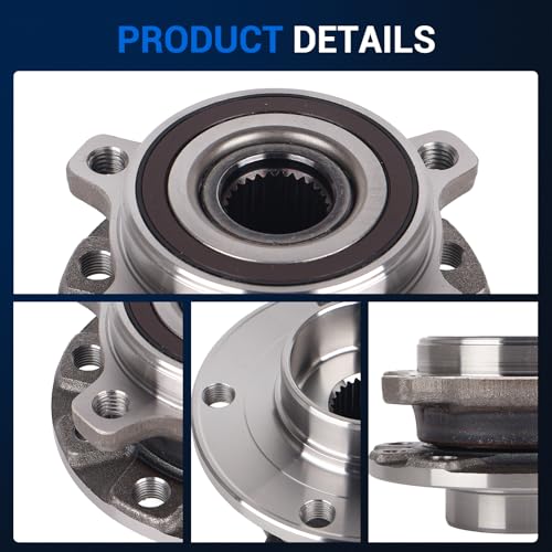 Autoround 513349 Front Wheel Hub and Bearing Assembly Compatible with 2014-2023 Jeep Cherokee without Off Road Suspension