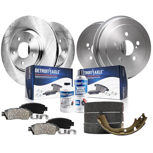 Detroit Axle - 10pc Brake Kit for 2003-2008 Toyota Corolla Front Disc