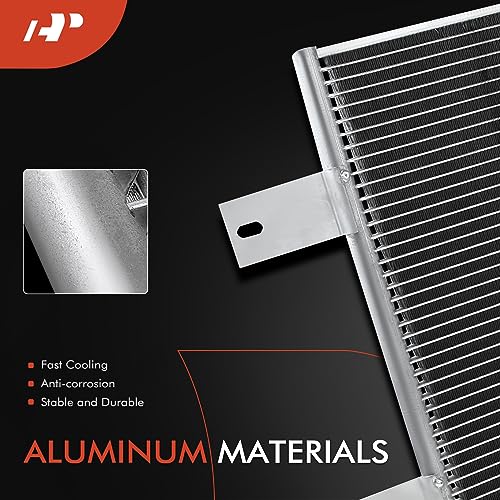 A-Premium Air Conditioning A/C Condenser Compatible with Dodge Ram 2500, Ram 3500, 2007-2009, 5.9L 6.7L Diesel, Replace# 55057095AA, 55056694AA