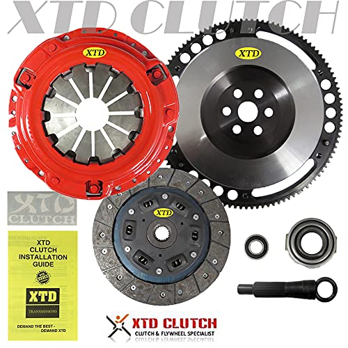 XTD STAGE 2 RACING CLUTCH & STREET LITE FLYWHEEL KIT COMPATIBLE WITH 92-05 CIVIC DEL SOL D Series Motor