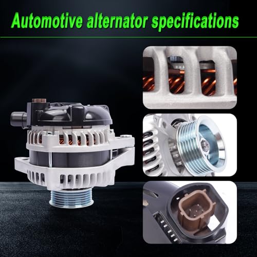SHICHU Alternator Compatible with 2008-2010 Odyssey 2009-2011 Pilot 2010-2013 MDX RL TL TSX ZDX 3.5L 3.7L V6 Replace for AL1311X 104210-5920 31100-RGW-A01