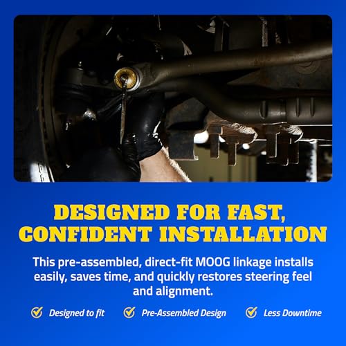 MOOG Front Alignment Caster/Camber Kit - Dodge Ram Steering Assembly - Steering Rod Assembly with Tie Rod Ends Set for Precise Handling & Durability - For Dodge Ram