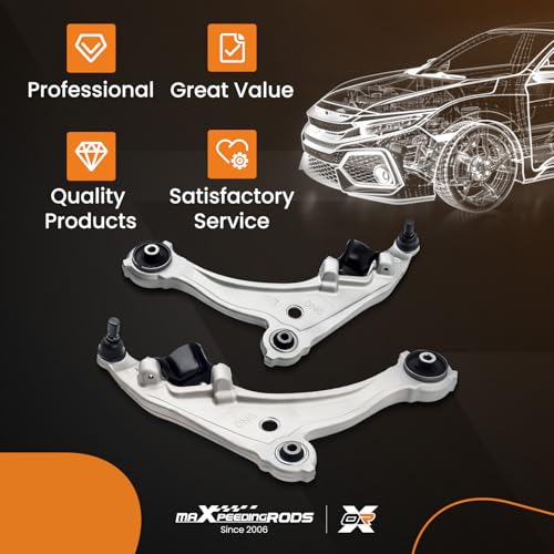 maXpeedingrods Front Lower Control Arms for Nissan Maxima 2009-2014 K622054 K622059, Front Suspension Kit with Ball Joints, Set of 2