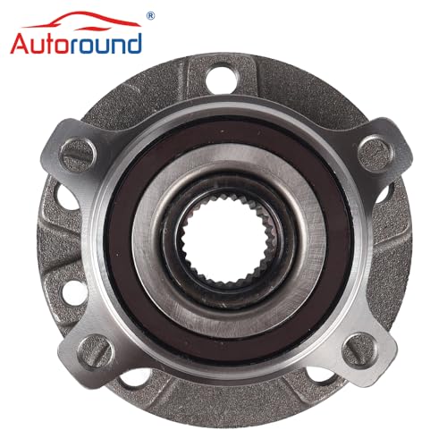 Autoround 513349 Front Wheel Hub and Bearing Assembly Compatible with 2014-2023 Jeep Cherokee without Off Road Suspension