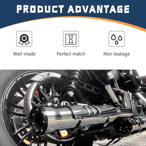 Icyhaws 2PCS Cone Exhaust Gasket, Made of Graphite and Steel, Compatible with 1984-Later Most Harley Davidson Touring, Sportster, Bikes, Softail, Dyna, etc.