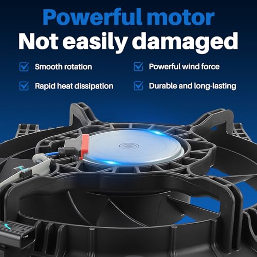 AUTOKAY Radiator Cooling Fan, AC Condenser Radiator Cooling Fan for Civic 2012-2015 Replace HO3115159 HO3115158