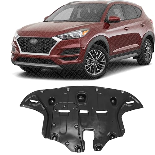 WIDE RANGE PARTS Front Engine Splash Shield Under Cover | Direct Replacement for 2016–2021 Hyundai Tucson | Front Lower Engine Guard Panel HY1228190 29110D3600-PFM