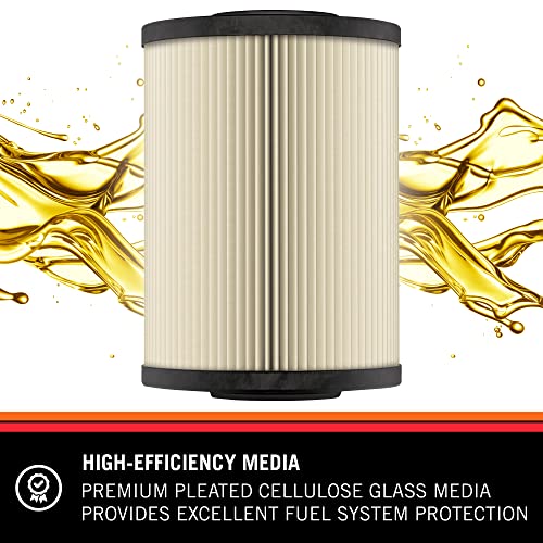 K&N Diesel Fuel Filter: Performance Fuel Filter, Premium Engine Protection, Compatible with 2011-2020 Dodge Ram Truck 6.7L Cummins Diesel Engines, PF-4801