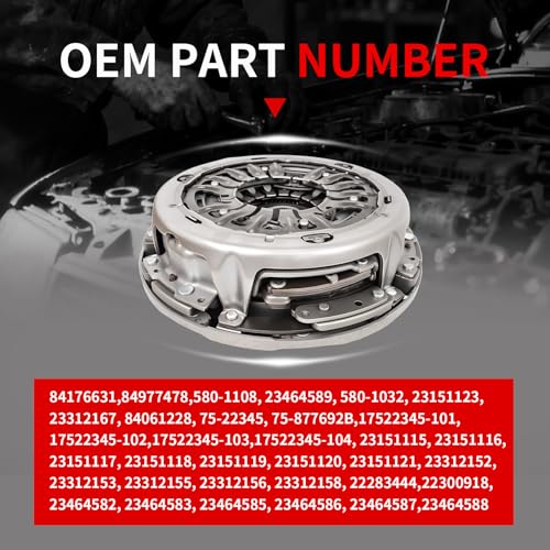 6DCT250 DPS6 Auto Transmission Clutch Kit Dual Clutch Release Fork Lever Compatible with 2011-2019 Ford Focus/Fiesta/B-MAX/EcoSport Repalces 602000800