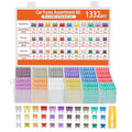 1332 Pcs Car Fuse Assortment Kit, 680PCS Mini Blade Fuses + 520 Standard Automotive Fuses + 132 Micro + Puller, RV/Camper/Truck/Motorcycle/Yacht Essentials (2A 3A 5A 7.5A 10A 15A 20A 25A 30A 35A 40A)