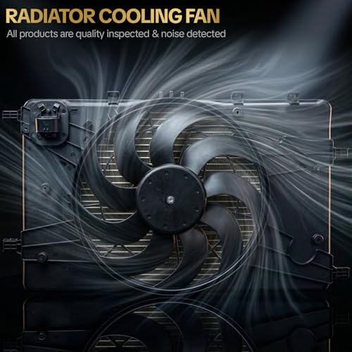 AUTISTOP 620-658 Engine Radiator Cooling Fan Assembly for 2011-2016 Chevrolet Cruze 1.4L/1.8L for 2012-2017 Buick Verano L4 2.4L Replaces OE 622890 GM3115243