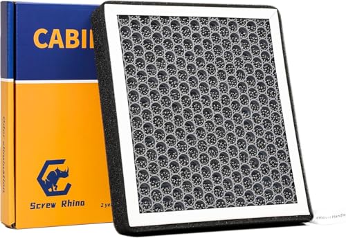Screw Rhino Cabin HEPA Air Filter CF12935 Replacement For Jeep Grand Cherokee 2022 2023 2024 2025,Grand Cherokee L 2021 2022 2023 2024 2025.Do Not Fit:Grand Cherokee 2021 and Grand Cherokee WK 2022