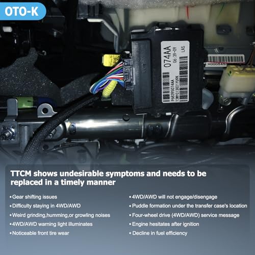 OTO-K Transfer Case Control Module TCCM Compatible with Dodge Durango/Grand Cherokee 2014 2015 2-Speed Automatic Transmission,Replace#68395074AA 05150732AE