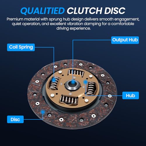 YOMALL Transmission Clutch Kit with Flywheel & Alignment Tool – Compatible with Jetta Golf Beetle 1998-2006 1.8L 1.9L & TT 2000-2006 1.8L Manual Transmission – Replace 17-050 17-072