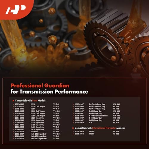 A-Premium Automatic Transmission Fluid Filter Compatible with Ford F-250 F-350 F-450 F-550 Super Duty, Excursion, LCF, E-150, E-250 E-350 E-450 Super Duty & International Harvester CF500, CF600