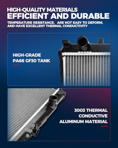 KAX CU1826 Engine Radiator, Compatible with Automatic For: 1996-2005 Blazer, 1996-2004 S10, 1996-2001 Jimmy, 1996-2004 Sonoma, 1997-2000 Hombre, 1996-2001 Bravada, (w/EOC (Engine Oil Cooler))