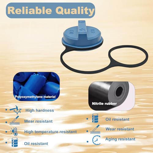 LESHIAUTO Heavy Duty Diesel Exhaust Fluid(DEF) Cap Compatible with Peterbilt 210 320 330 335 337 362 365 384 387 388 Kenworth C500 T2000 T660 T680 T800 W900 Replace# 908-0223-01