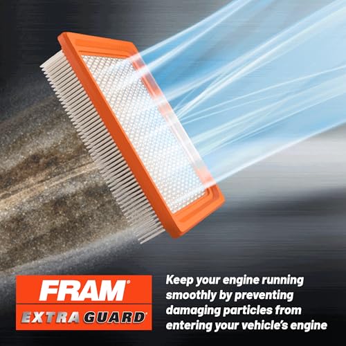 FRAM Extra Guard CA8755A Replacement Engine Air Filter for Select Cadillac, Chevrolet, and GMC Models, Provides Up to 12 Months or 12,000 Miles Filter Protection