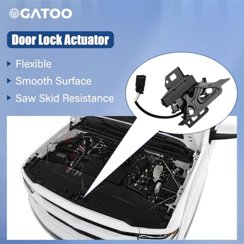 Front Hood Latch Lock Assembly Fit for Chevy Tahoe Silverado Suburban Impala Avalanche Malibu GMC Sierra Yukon Cadillac Escalade 2007 2008 2009 2010 2011 2012 2013 2014 with Sensor Switch, 15139168