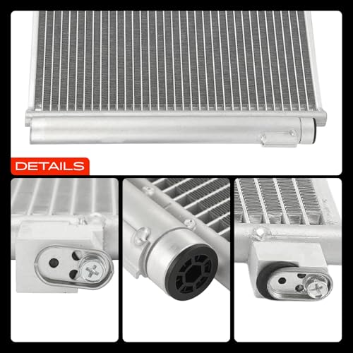 A-Premium Air Conditioning A/C Condenser Compatible with Jeep Compass 2017-2021, Renegade 2015-2021 & Fiat 500X 2016-2018 & Ram ProMaster City 2015-2022, L4 2.4L, Replace# 68273402AA