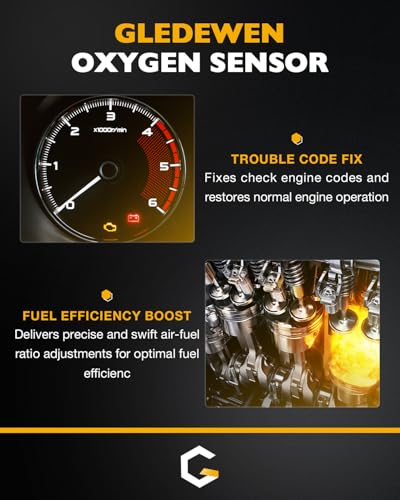 Oxygen Sensor Upstream Downstream O2 Sensor 4Pcs | Compatible with Ford F150 F250 Ranger Expedition Explorer Escape, Mazda Tribute, Lincoln & More | Replace# 15717, 15716, 15664, ZZC318861