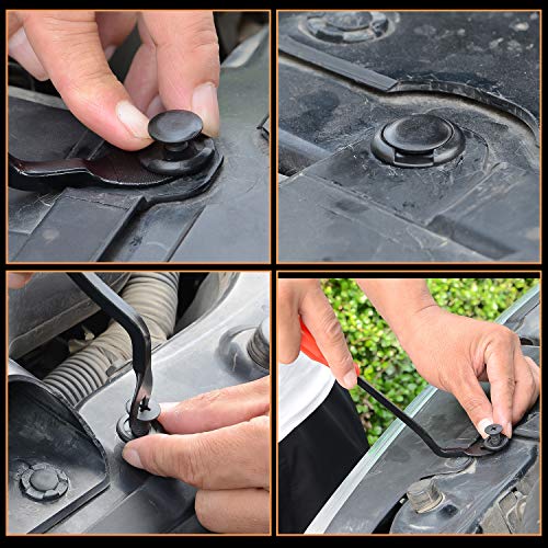 GOOACC 190 Pcs Car Retainer Clips & Fastener Remover - 18 Most Popular Sizes & Applications Auto Push Pin Rivets Set -Door Trim Panel Clips for Toyota, Honda, Nissan, Mazda - Bonus Fastener Remover