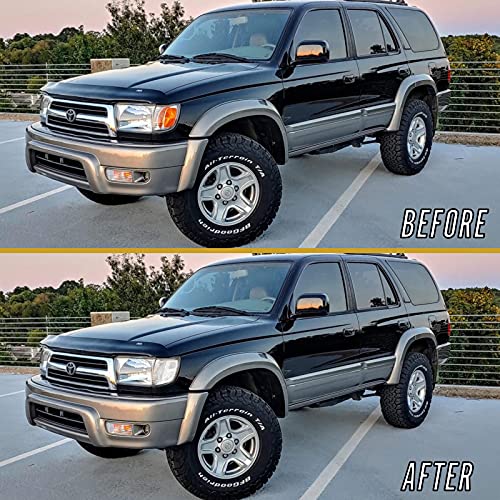 USR DEPO 99-02 4Runner Corner Lights - All Clear Lens Front Corner Signal Light Set (Left + Right) Compatible with 1999-2002 Toyota 4 Runner
