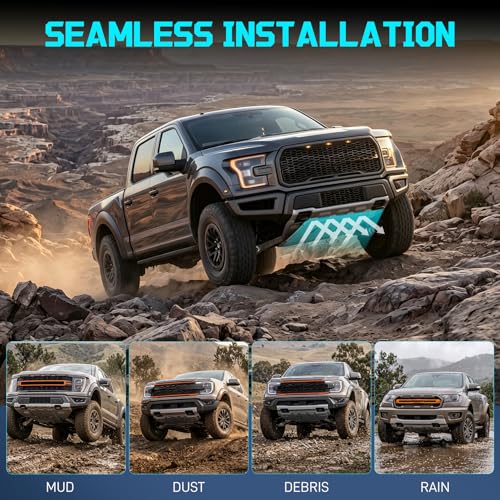 ML3Z-7222-D Engine Splash Shield | Upgraded 2.4mm Manganese Steel Splash Panel Shield F150 | Compatible with 2015-2024 Ford F150 Gasoline Engine | Diaper/Rear Engine Splash Shield Under Cover