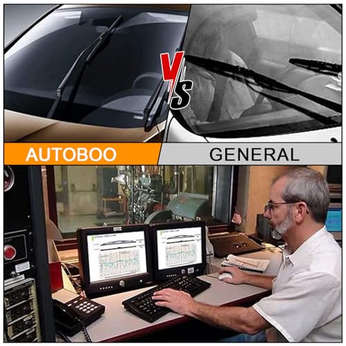 AUTOBOO 26" and 18" Windshield Wipers Blades (Pack Of 2),OEM Quality Premium All-Seasons Wiper blades,Stable and Quiet wiper blades