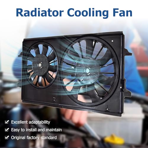WFLNHB Radiator Cooling Fan Replacement for Pontiac G6 2005-2010 Replacement for Chevrolet Malibu 2004-2012 620610