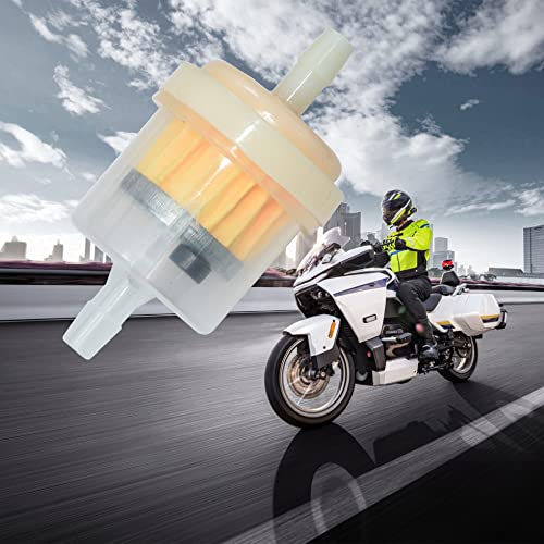 Universal Gas Inline Fuel Filters with Magnet 3/16 Inch (Pack of 10)