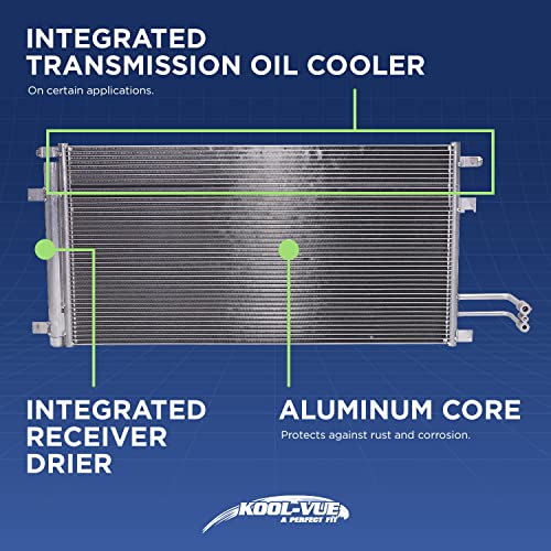 Kool Vue A/C Condenser Compatible with Chevrolet C1500 1994-1999