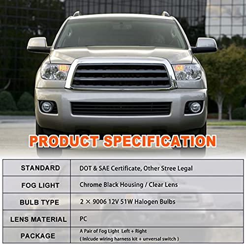 Nixon Offroad Fog Lights for 2001-2007 Toyota Sequoia, 2000-2006 Tundra